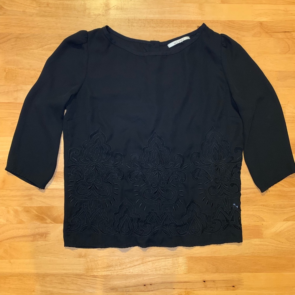 Miami Black Sheer Top